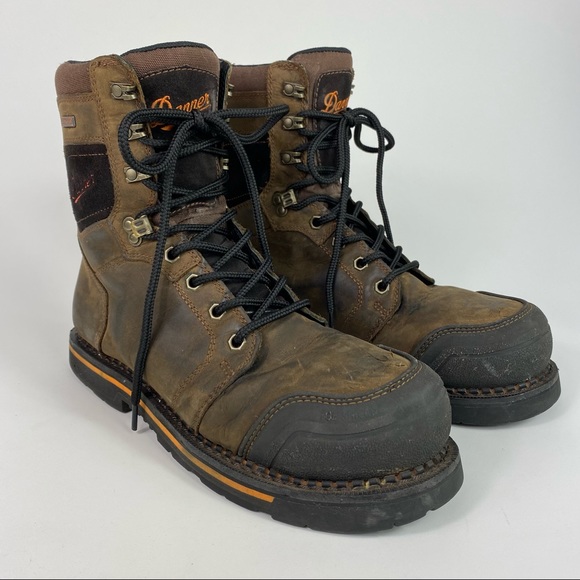 Danner boots 8" Brown Composite Toe - Picture 3 of 14